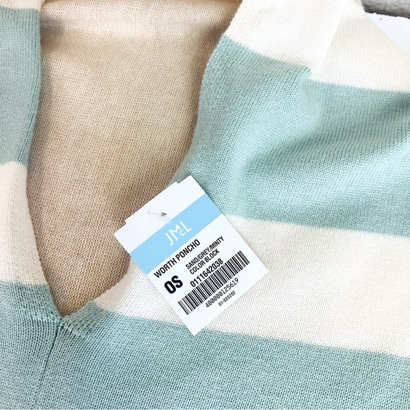 J. McLaughlin Color Block Worth Poncho OS - Picture 5 of 7